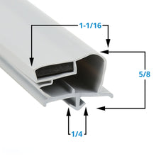 Load image into Gallery viewer, 712-012D-02 Snap In, Door Gasket for Beverage-Air, 23.13" x 62.75"