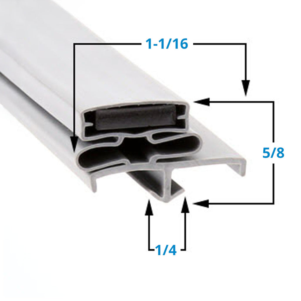 703-963D-02 Snap In, Door Gasket for Beverage-Air, 23.13" x 24"