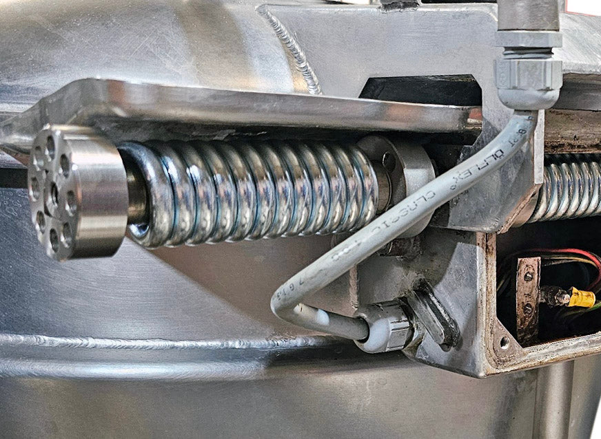 Auxiliary Lid Spring Assembly, VCM 44 E - Lid Bolt Replacement