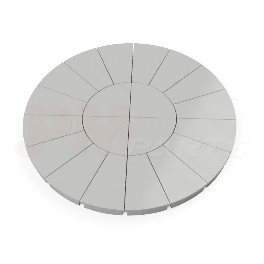 Press Plate, Full Kit for the Xebeco XeSRD20 Dough Divider - 52610002