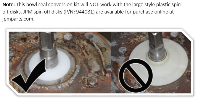 HCM 300/450 Bowl Seal Conversion Kit