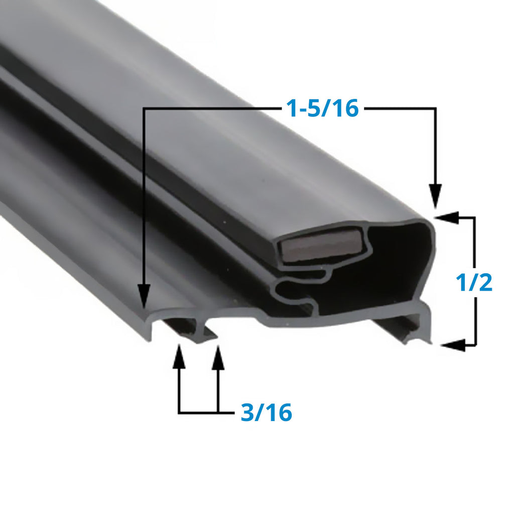 13199-P004 Snap In, Door Gasket for Ardco - 30" x 63.06"
