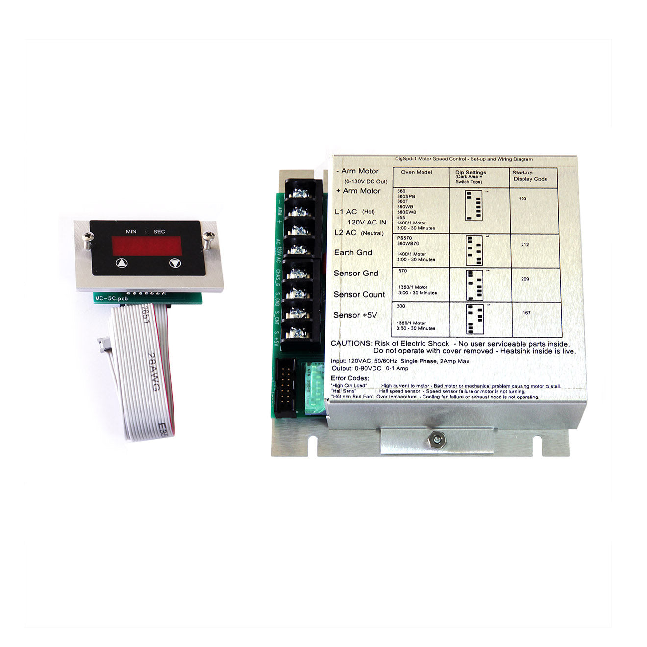 Digital Speed Control Designed for Middleby Ovens, Aftermarket