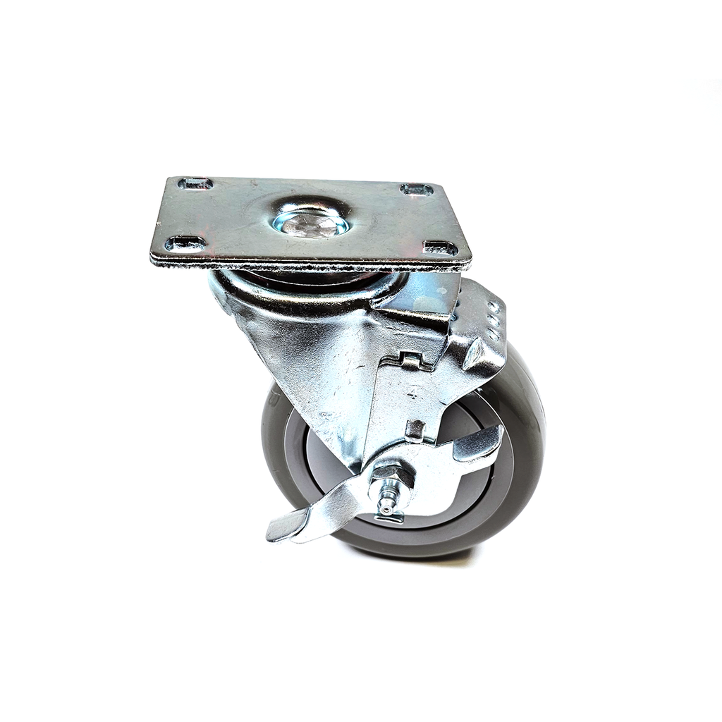 Locking Swivel Caster, Polyurethane - AM Manufacturing R900 - 621CA1