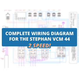 Complete Wiring Diagram for the [2 SPEED] Stephan VCM 44 - Easy to Read