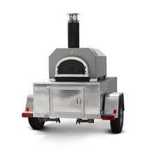 Load image into Gallery viewer, CBO 750 Tailgater | Wood Fired Pizza Oven Trailer | 38&quot; X 28&quot; cooking surface | 2-3 - 10&quot; pizzas at a time | 50-60 pizzas an hour