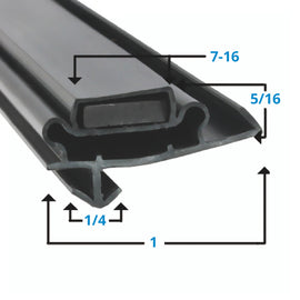 Anthony Intl - 02-10090-0007 Snap In, Door Gasket - 28.75