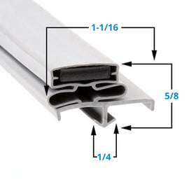 1702201 Snap In, Door Gasket for Delfield - 24.63