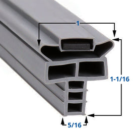 Randell IN GSK1020 Push In Door Gasket - 15.63