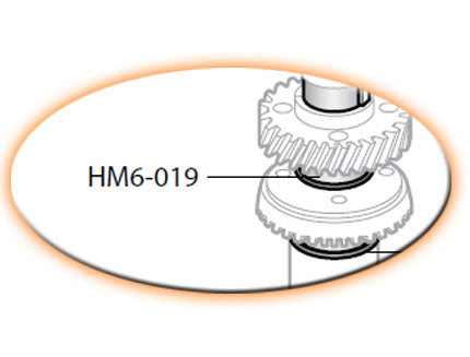 "O" Ring-Bevel Gear for Hobart H600 and L800 Mixers