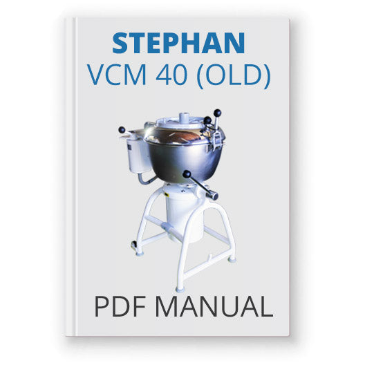 Stephan VCM 40 Manual, Including Old Style - PDF Download