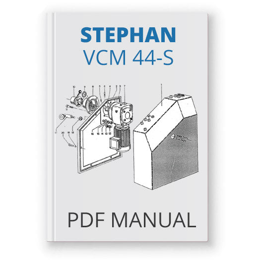 Stephan VCM 44-S Manual - PDF Download